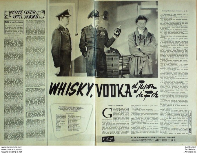 Whisky Vodka et jupon de fer Bob Hope Dorris Godard Alan Gifford