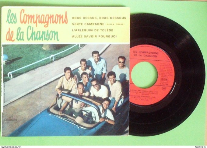 Les Compagnons de la chanson 45T EP Verte campagne (languette) 1960
