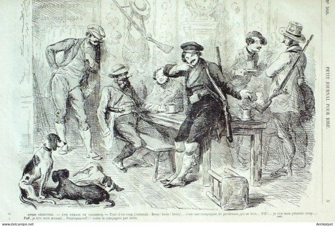 Petit journal pour Rire 1862 # 360 Il Trovatore et le Trouvere Marcelin