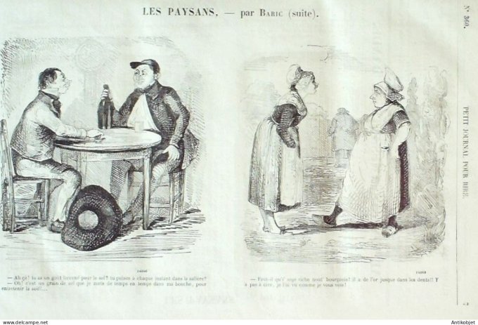 Petit journal pour Rire 1862 # 360 Il Trovatore et le Trouvere Marcelin