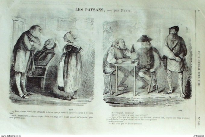 Petit journal pour Rire 1862 # 360 Il Trovatore et le Trouvere Marcelin