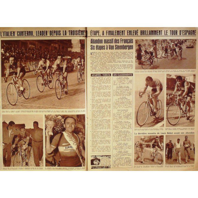 Miroir des Sports 1956 n° 567 14/05 VUELTA BAUVIN GAVILAN TROCHON STEENBERGEN FORNARA