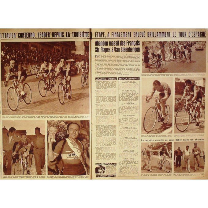 Miroir Des Sports 1956 #  567 14 Mai Vuelta Bauvin Gavilan Trochon Steenbergen Fornara