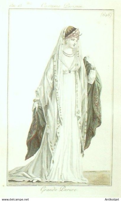 Costume Parisien 1805 an 13 # 626 (eau forte) Grande parure