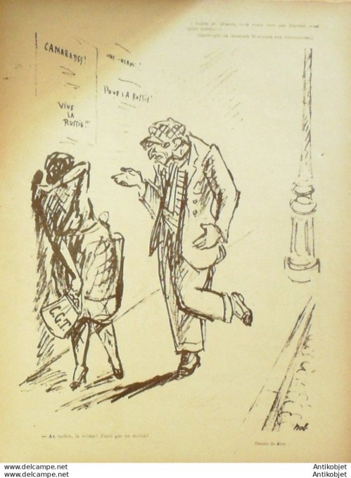 Le Rire 1921-03-12 # 110 Journal humoristique Ed.Originale Phenomenes