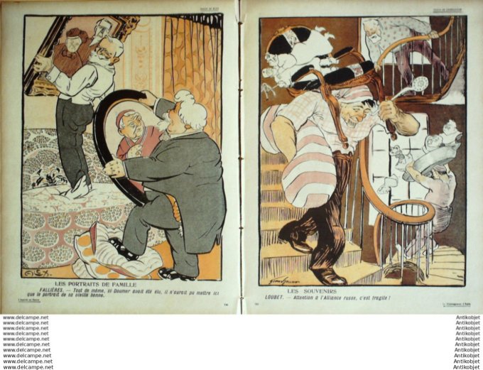 L'Assiette au beurre 1906 # 255 Le demenagement d'Emile Barrere Hrandjouan