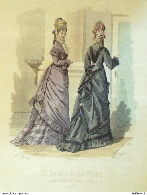 Gravure de mode Salon de la mode 1877 n° 236