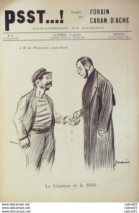 PSST 1898 n°33-Caran d'Ache,Forain-STEENS, PERE BRISSON