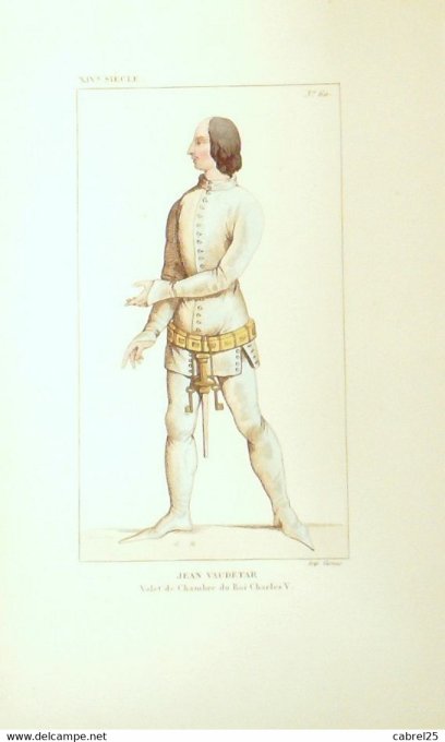 Vaudetar Jean Valet De Chambre Roi Charle V 14ème 1852