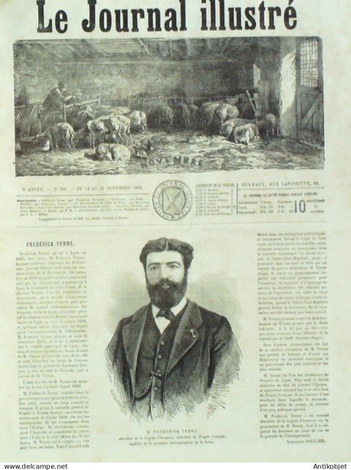 Le journal illustré 1869 n°301 Pérou Séisme Allemagne Berlin De la Reynie
