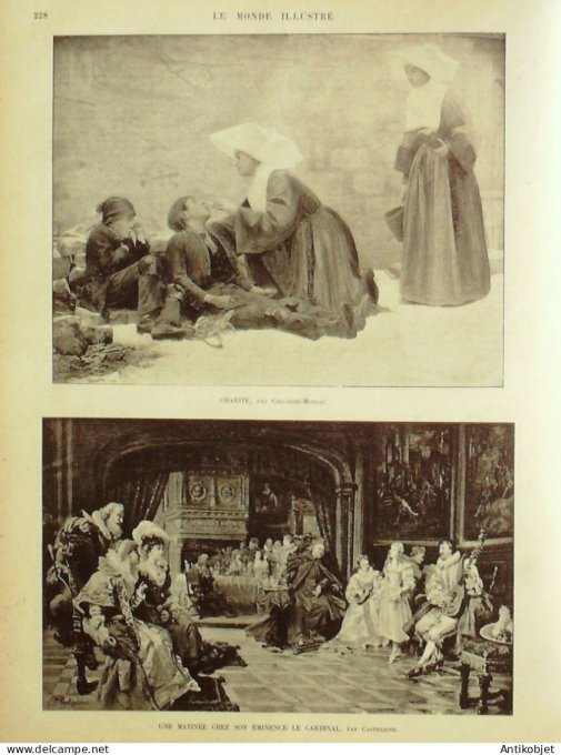 Le Monde illustré 1900 n°2245 Alphonse Daudet oeuvres diverses