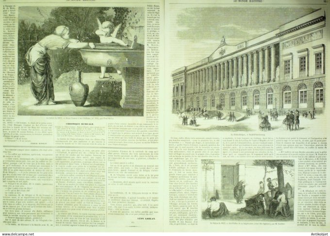 Le Monde illustré 1857 n° 16 Angleterre Sandgate Folkstone Toulon (83) St-Pétersbourg