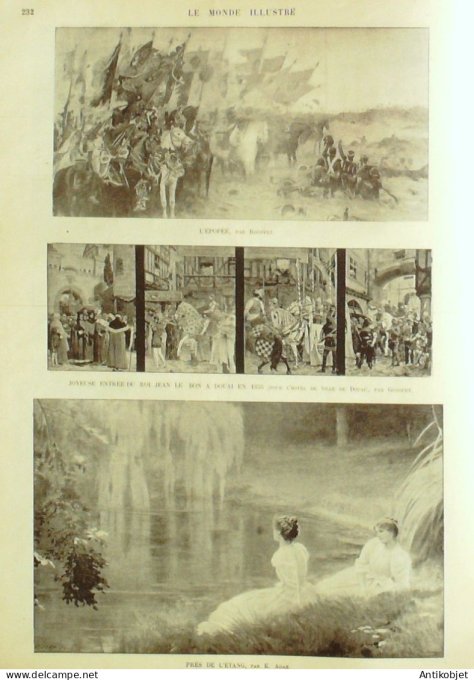 Le Monde illustré 1900 n°2245 Alphonse Daudet oeuvres diverses