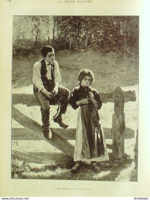 Le Monde illustré 1900 n°2245 Alphonse Daudet oeuvres diverses