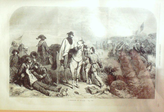 L'Univers illustré 1859 #  56 Hyères (83) courses chinoises Garibaldi en Italie