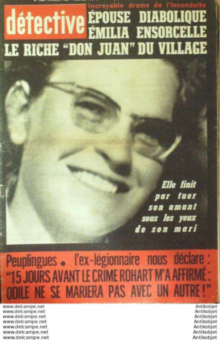 Détective 1967 # 1098 Blois Lens Peuplingues Aubagne Cubzac-les-Ponts