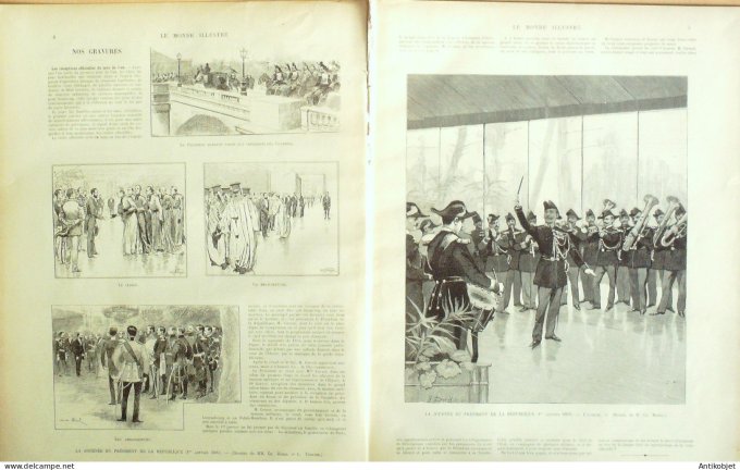 Le Monde illustré 1893 n°1867 Dahomey Poguessa Coto Castres (81) Tenue de Dragon