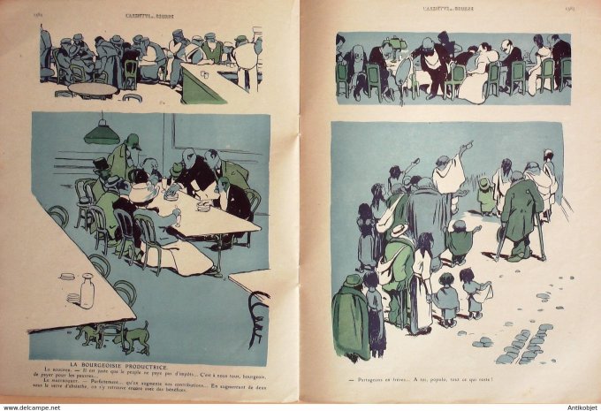L'Assiette au beurre 1910 # 462 Les Classes moyennes Bernard Edouard