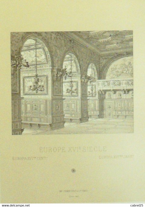 Objet Galerie HENRI II Palais Fontainebleau côté TRIBUNE