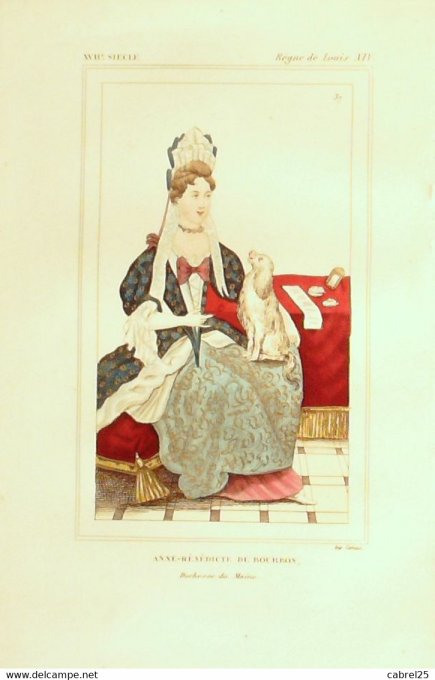 De Bourbon Anne Bénédicte Duchesse Du Maine 17ème