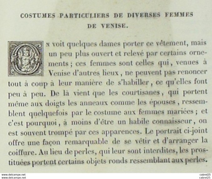 Italie VENISE D'autres LIEUX 1859