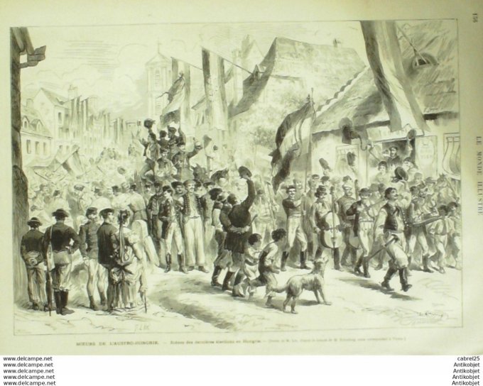 Le Monde illustré 1875 n°960 Le Havre (76) St Malo (35) Espagne San Sebastien Barcelone Russie Khiva