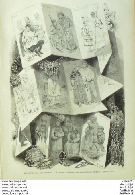 Le Monde illustré 1875 n°960 Le Havre (76) St Malo (35) Espagne San Sebastien Barcelone Russie Khiva