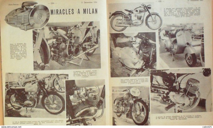 Moto Revue 1952 n° 1216 Horex Imperator carburateur Amal Bmw R 51 3 salon de Milan