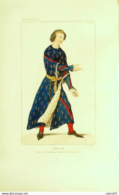 De Bourbon  Louis II Duc Comte de Clermont-en-Beauvaisis 15ème 1852
