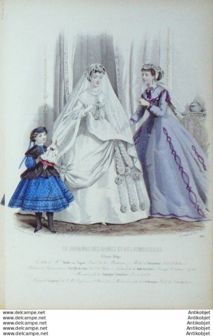 Gravure de mode Le Bon Ton 1853 n°10