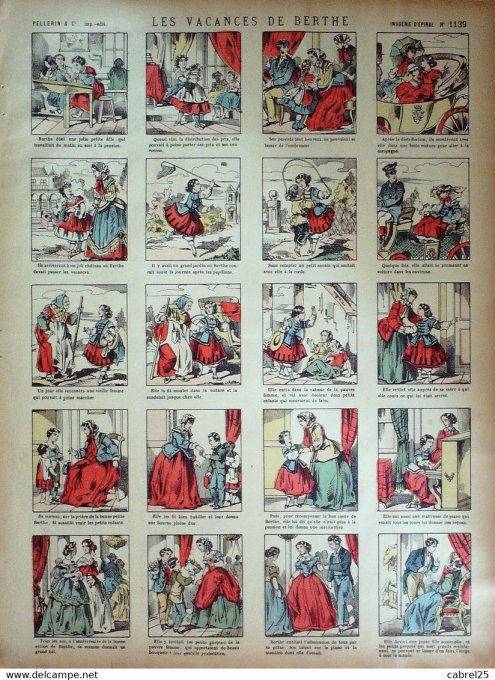 Les Vacances  de Berthe (Pellerin d'epinal)