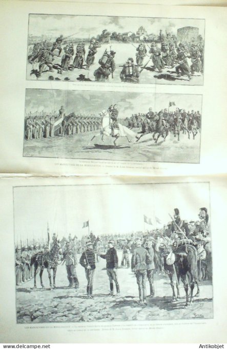 Le Monde illustré 1887 n°1591 Angleterre théâtre d’Exeter Le Havre (76)