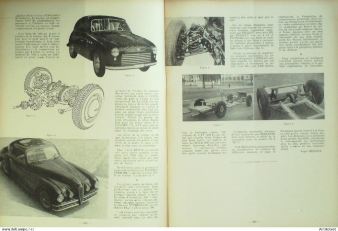 Revue Tech. Automobile 1950 Fiat 626/1400 Camion Aurelia Hillman Minx