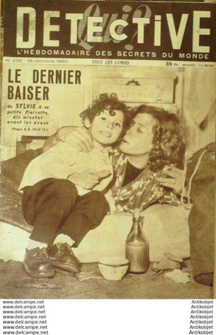 Détective 1951 # 276 Bénodet Dijon Rueil-Malmaison Arvor Marseille
