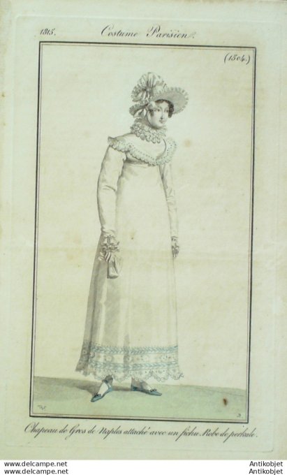 Costume Parisien 1815 # 1504 Robe perkale