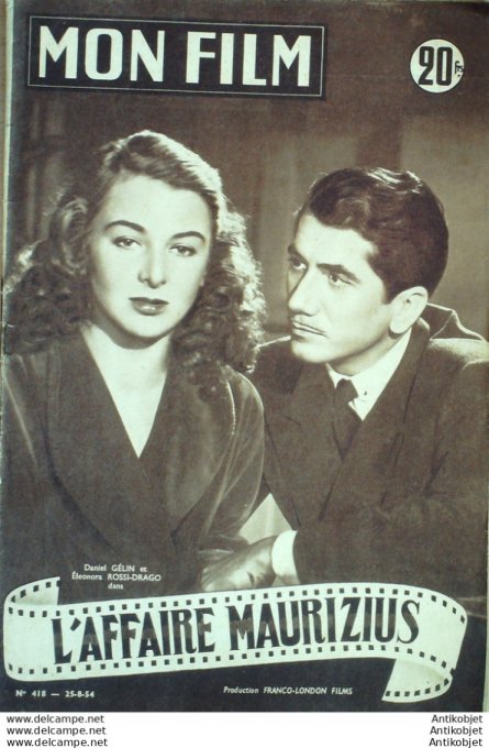 L'affaire Maurizius Madeleine Robinson Daniel Gelin + Film