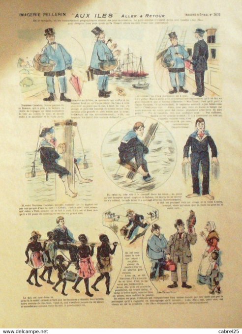 Aux Iles Aller A& Retour (Pellerin d'epinal) Henault Jules