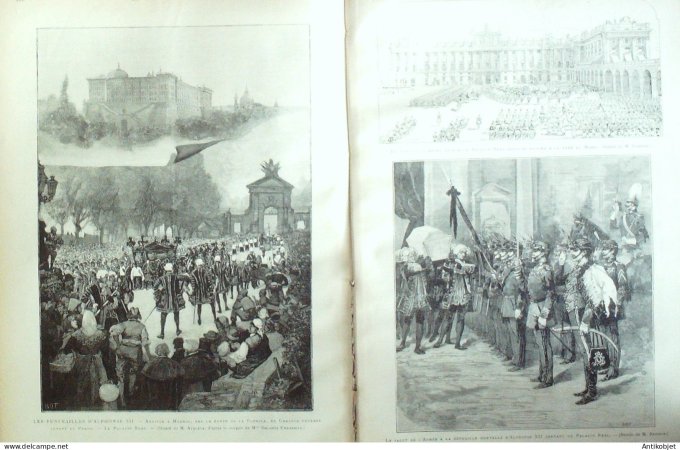 Le Monde illustré 1885 n°1498 Serbie Alexandre reine Nathalie roi Milan 1er
