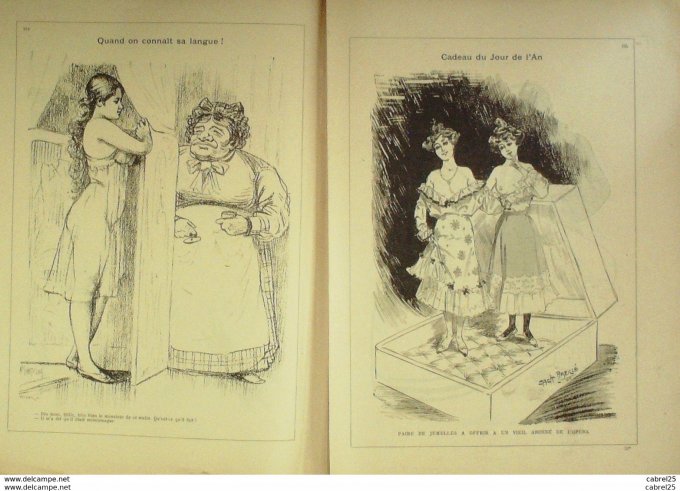 Le Frou Frou 1901 n° 12  BAER GERBAULT GUYDO ABEILLE ROUSSET ROUVEYRE PETITJEAN VILLON VIGNOLA