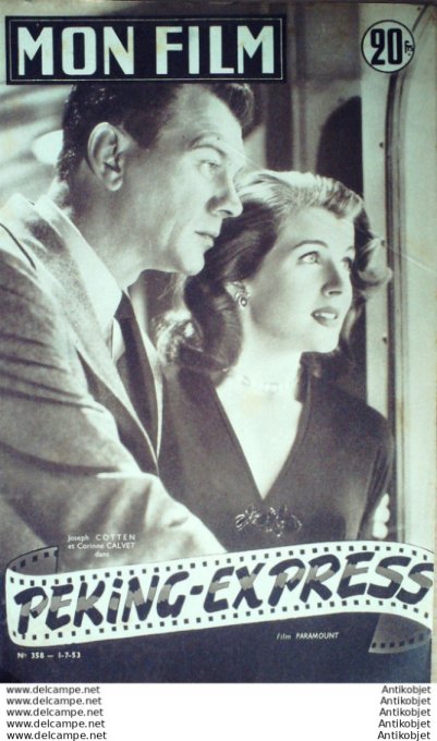 Mon Film 358 53-07- 1 Pekin Express Joseph Cotten Marvin Miller