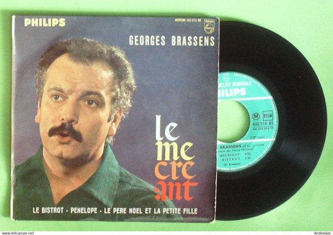 Brassens Georges 45T EP Le bistrot (languette) 1961
