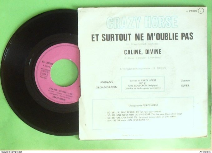 Crazy Horse 45T SP Et surtout ne m'oublie pas 1973