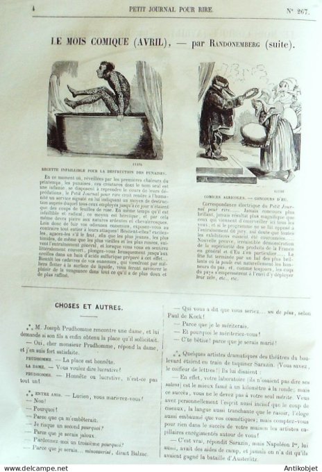 Petit journal pour Rire 1860 # 267 Les Oeufs de Paques Grevin