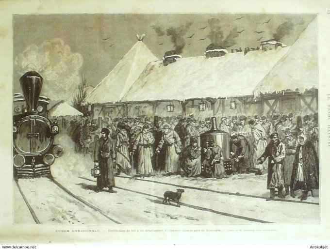 Le Monde illustré 1877 n°1030 St-Ouen (93) Russie Kiskenew Roumanie Galatz