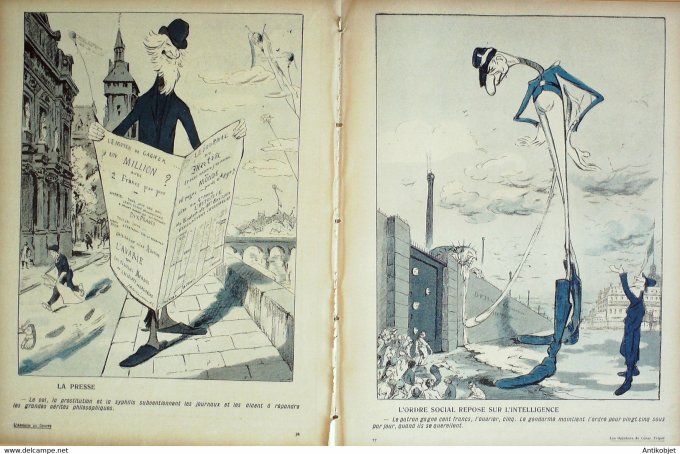 L'Assiette au beurre 1907 # 317 Les opinions de César Tripet Savignol