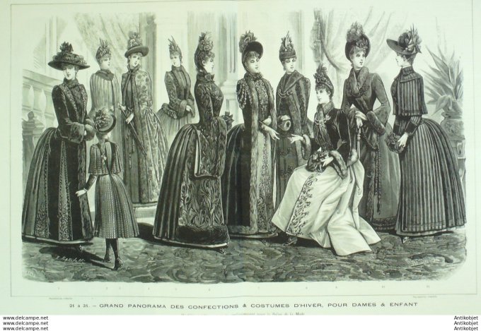 Salon de la Mode 1889 (Costumes hiver dames)