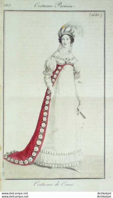 Costume Parisien 1817 # 1685 Costume de la Cour
