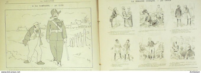 La Caricature 1885 #308 Jeune Toto Robida Doctoresse Sorel Pompier Job Gino