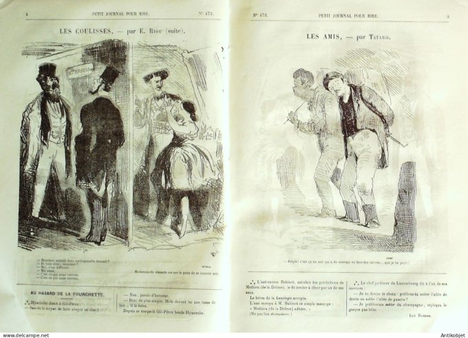 Petit journal pour Rire 1864 # 473 Les Amis Tararo
