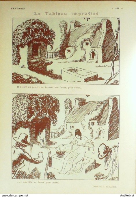 Fantasio 412 1924 Chimot Mendousse Gerbault Mirande De Regnier Bonnotte